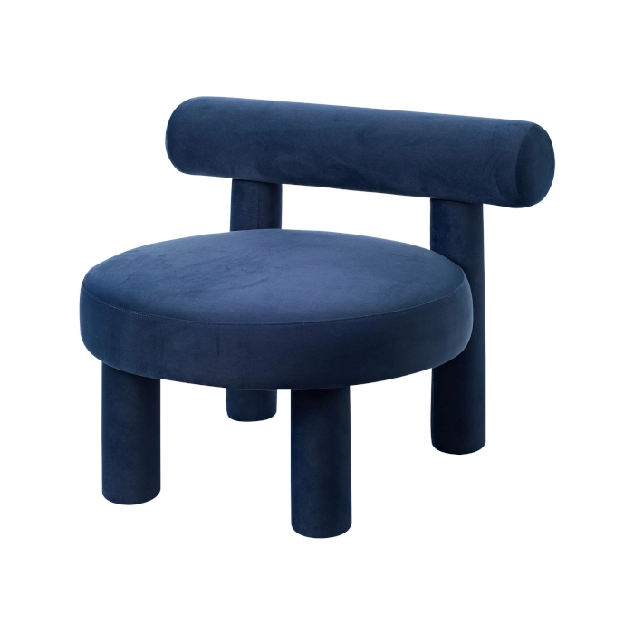 CIRCA LOUNGE JACQUES ARMCHAIR - ROYAL BLUE VELVET - Image 5