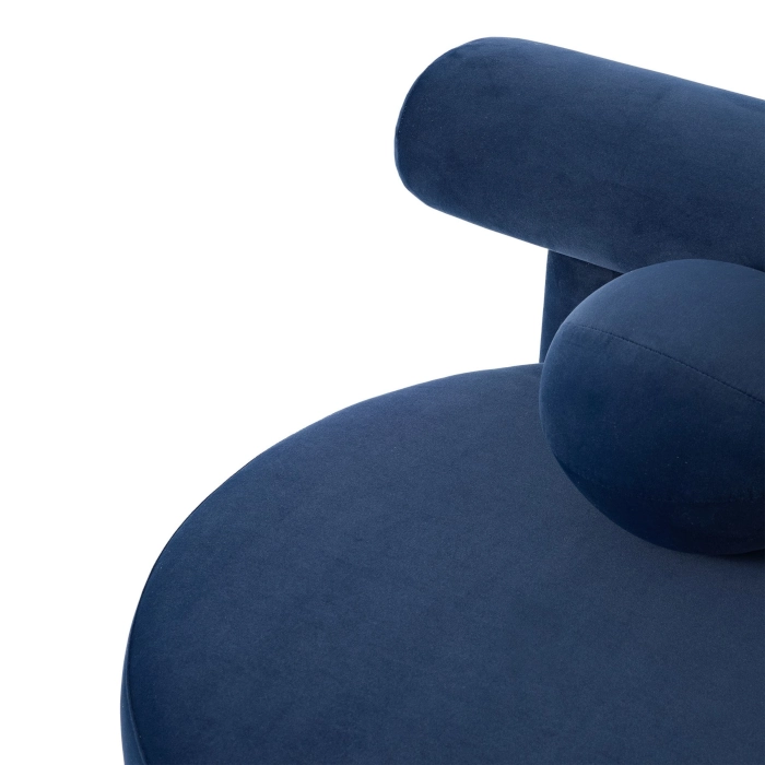 CIRCA LOUNGE JACQUES ARMCHAIR - ROYAL BLUE VELVET - Image 7