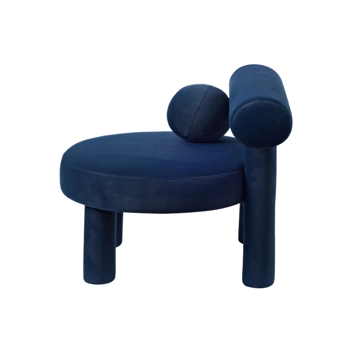 CIRCA LOUNGE JACQUES ARMCHAIR - ROYAL BLUE VELVET - Image 4