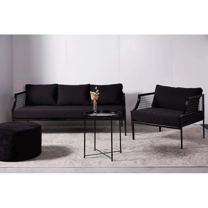 MESH SOFA - BLACK AND BLACK - Image 2
