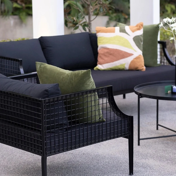 MESH SOFA - BLACK AND BLACK - Image 4