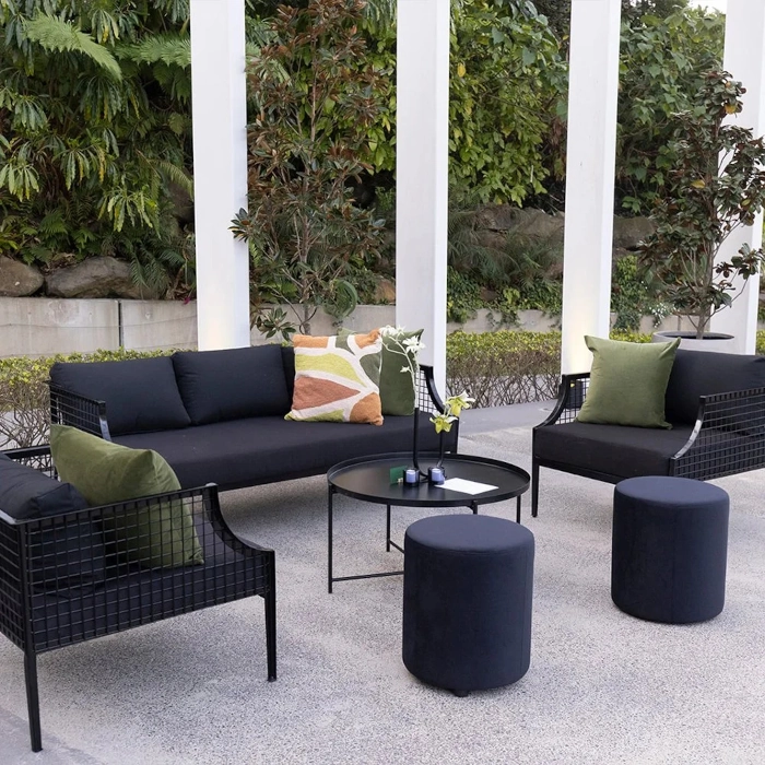 MESH SOFA - BLACK AND BLACK - Image 5