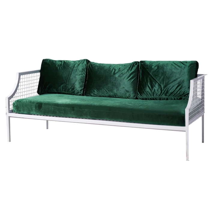 MESH SOFA - WHITE AND GREEN