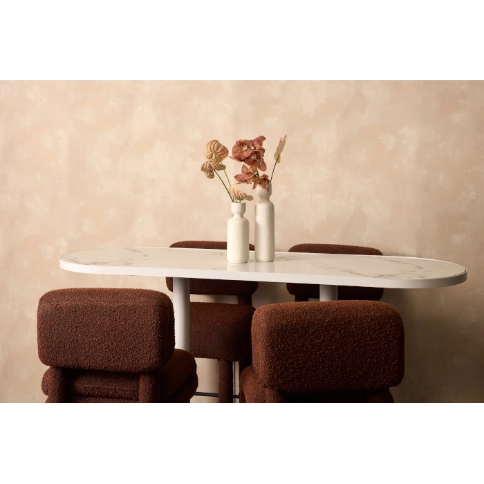 OVAL TAPAS TABLE - WHITE - Image 12