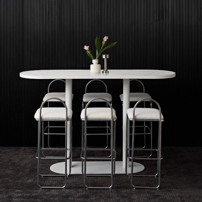 OVAL TAPAS TABLE - WHITE - Image 6