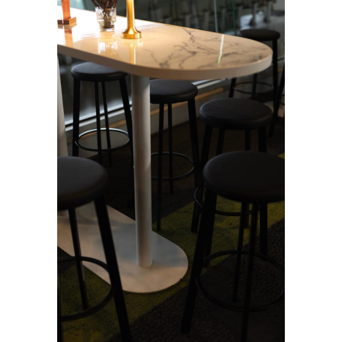 OVAL TAPAS TABLE - WHITE - Image 9