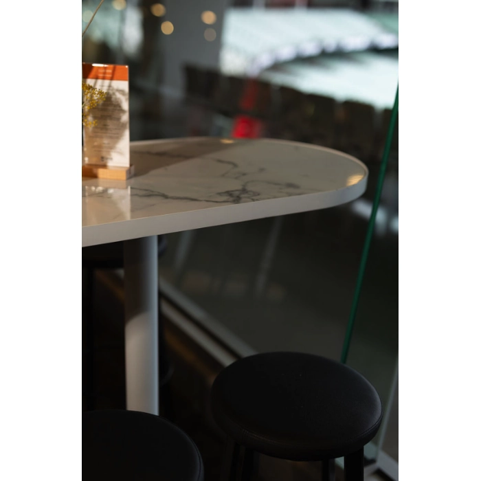 OVAL TAPAS TABLE - WHITE - Image 11