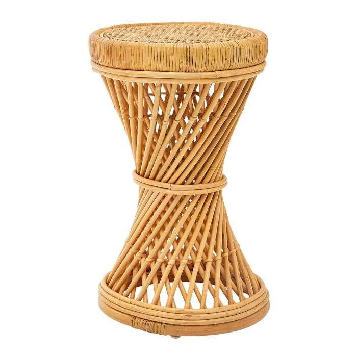 PEACOCK OTTOMAN - BROWN