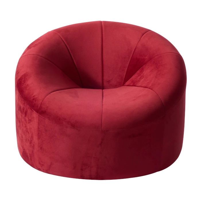 COCOON LOUNGE PUMPKIN ARMCHAIR - DARK RED - Image 2