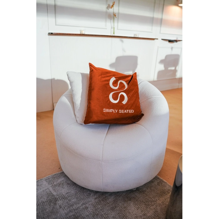 COCOON LOUNGE PUMPKIN ARMCHAIR - WHITE - Image 6