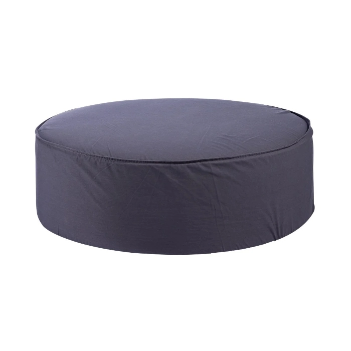 ROUND OTTOMAN - CHARCOAL