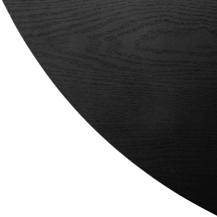 ROUND RIBBED TABLE - BLACK - Image 2