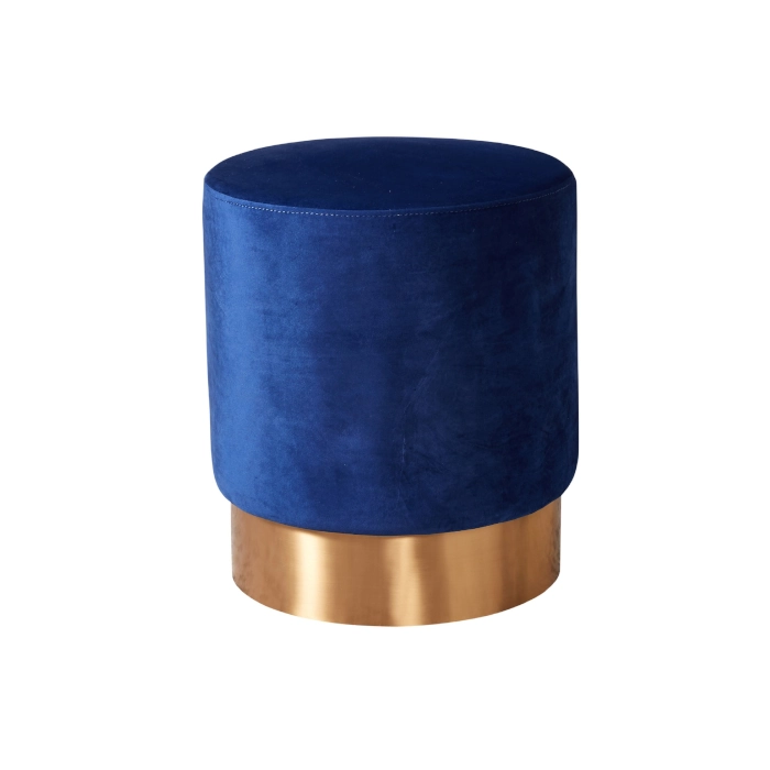 SMALL OTTOMAN - BLUE