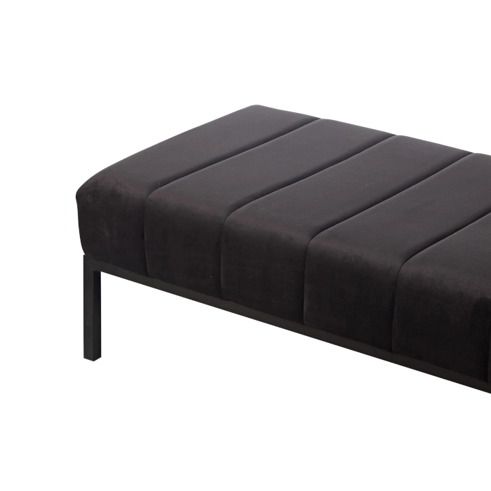 SOHO BENCH OTTOMAN - BLACK - Image 3