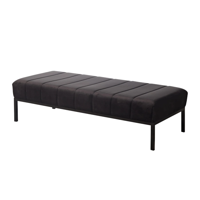 SOHO BENCH OTTOMAN - BLACK - Image 2