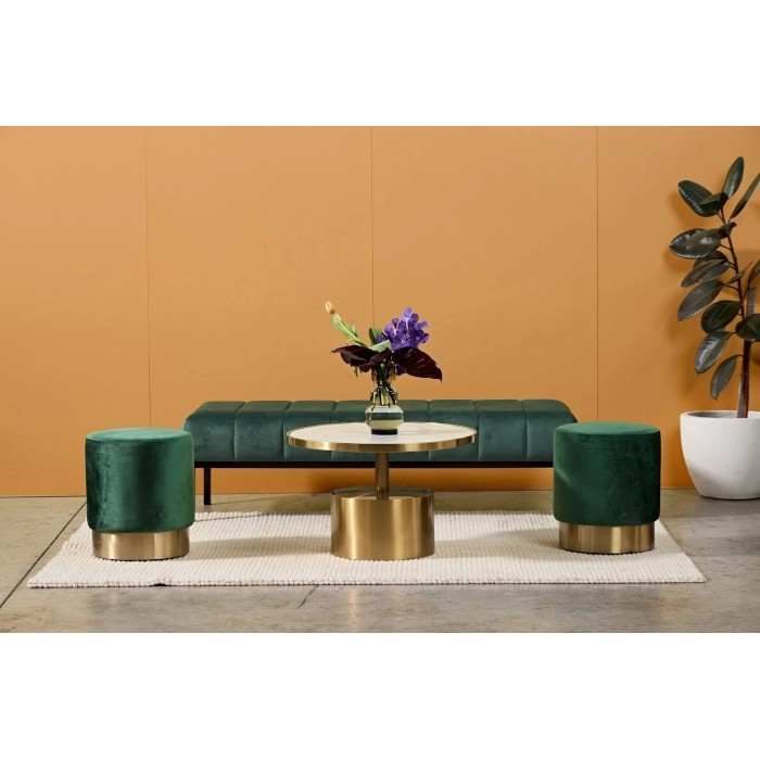 SOHO BENCH OTTOMAN - EMERALD - Image 5