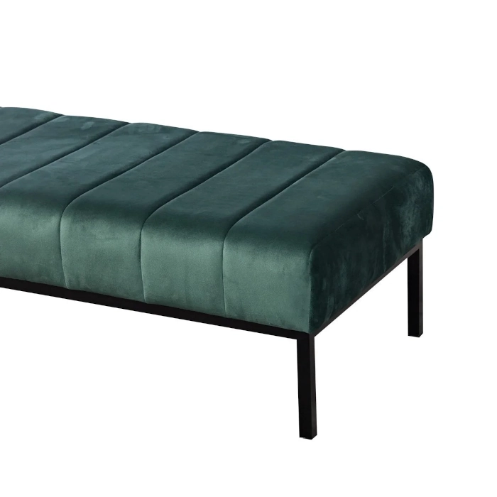 SOHO BENCH OTTOMAN - EMERALD - Image 4