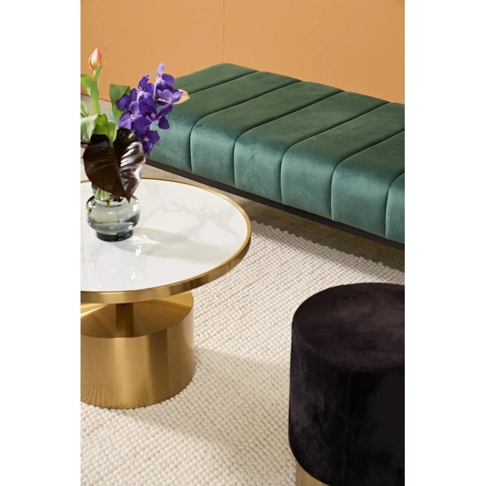 SOHO BENCH OTTOMAN - EMERALD - Image 6