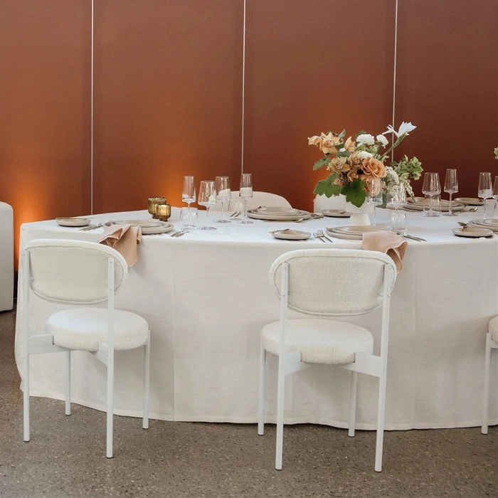 SOHO DINING CHAIR - WHITE BOUCLE - Image 4