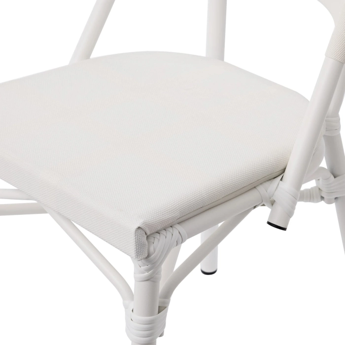 SOLEIL GRACE DINING CHAIR - WHITE - Image 5