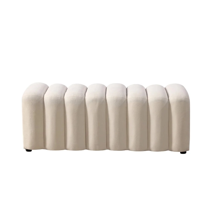 TRIBECA BENCH OTTOMAN - WHITE