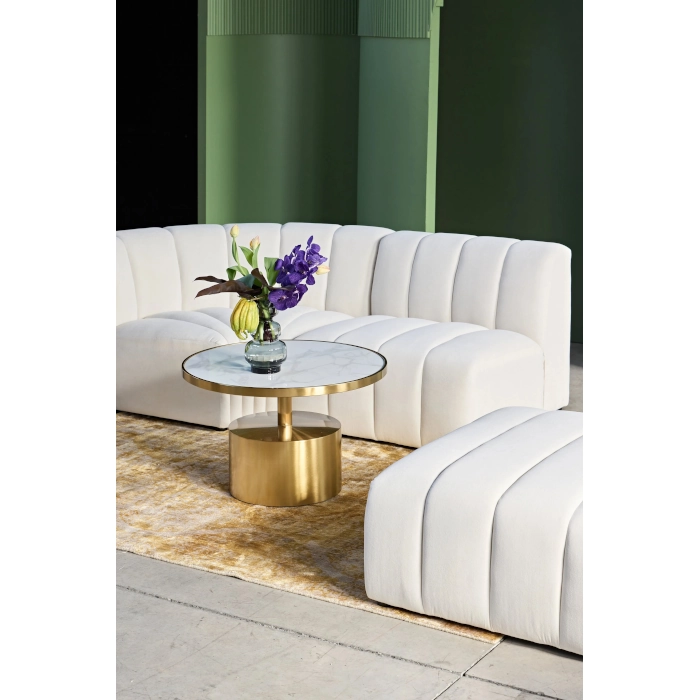 TRIBECA BENCH OTTOMAN - WHITE - Image 5