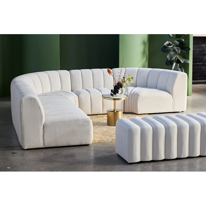 TRIBECA BENCH OTTOMAN - WHITE - Image 6
