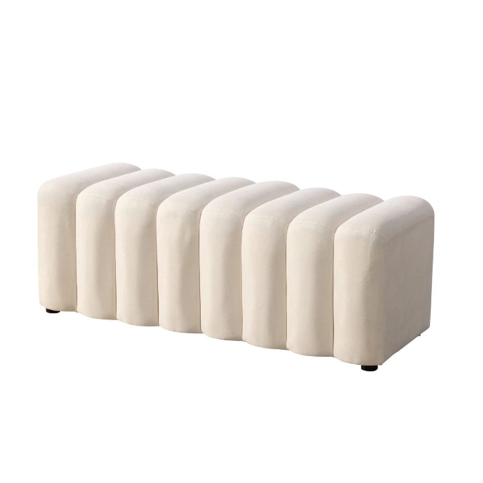 TRIBECA BENCH OTTOMAN - WHITE - Image 2