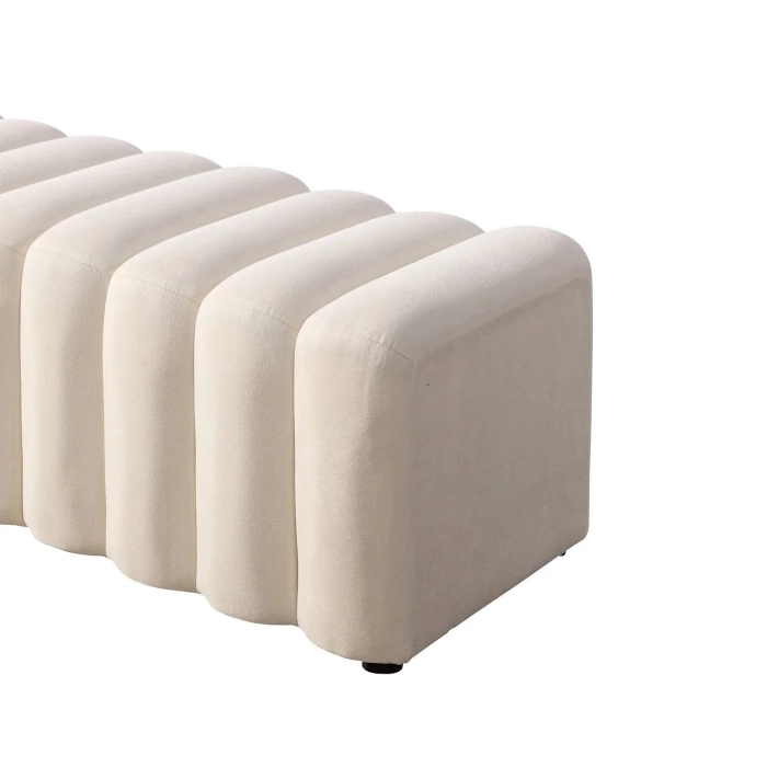 TRIBECA BENCH OTTOMAN - WHITE - Image 3