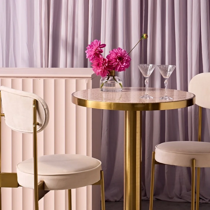 TRIBECA BAR TABLE - BRASS - Image 9