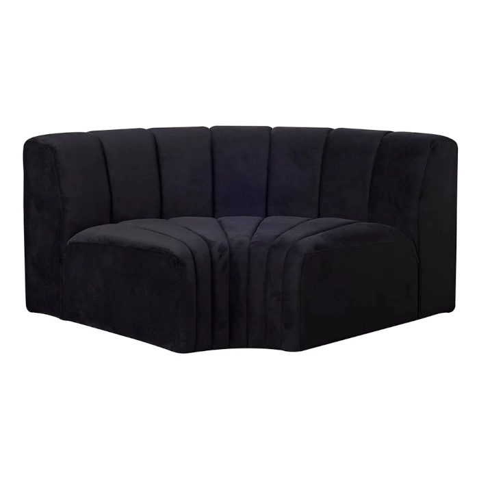 TRIBECA MODULAR CONCAVE SOFA - BLACK - Image 2