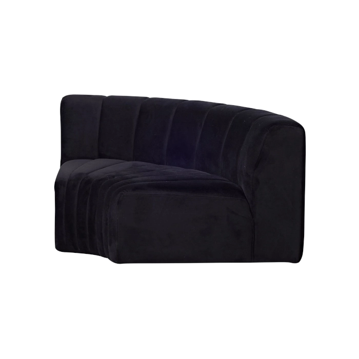 TRIBECA MODULAR CONCAVE SOFA - BLACK