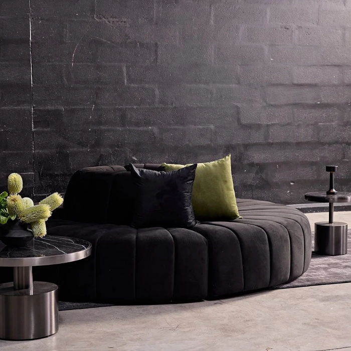 TRIBECA MODULAR CONVEX SOFA - BLACK - Image 7