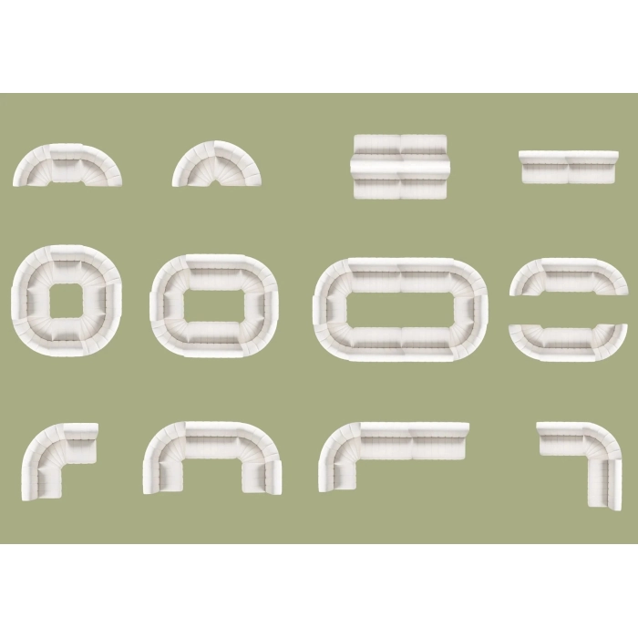 TRIBECA MODULAR CONVEX SOFA - BLACK - Image 3