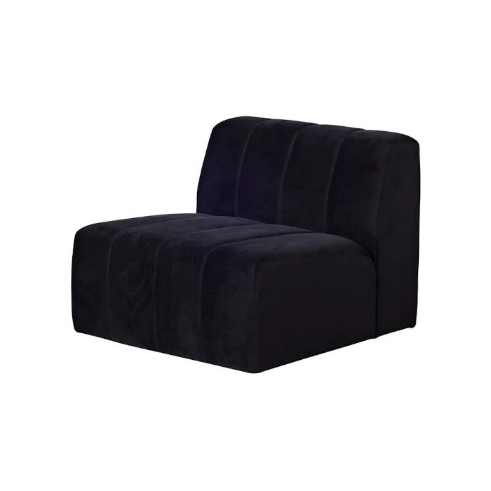 TRIBECA MODULAR SINGLE SOFA - BLACK