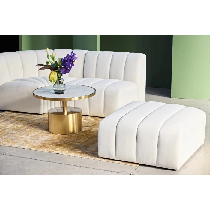 TRIBECA OTTOMAN - WHITE - Image 5