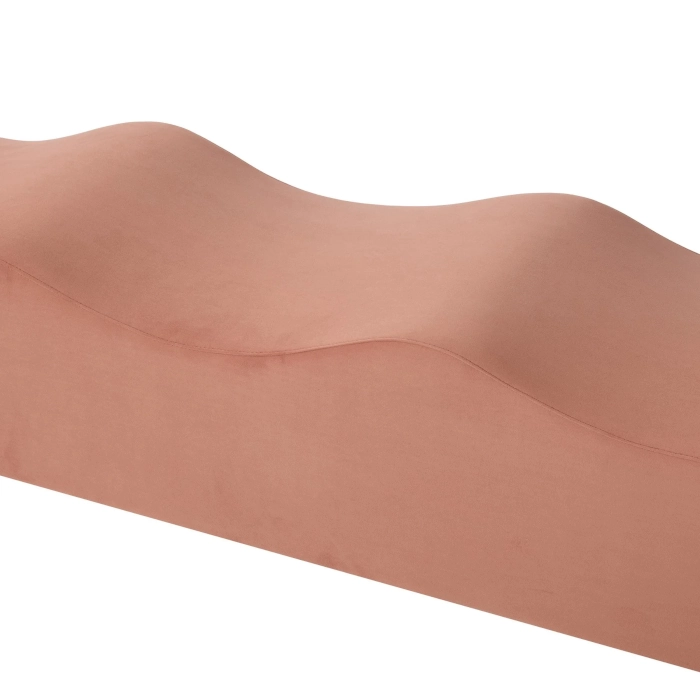 WAVY BENCH OTTOMAN - DUSTY PINK - Image 3