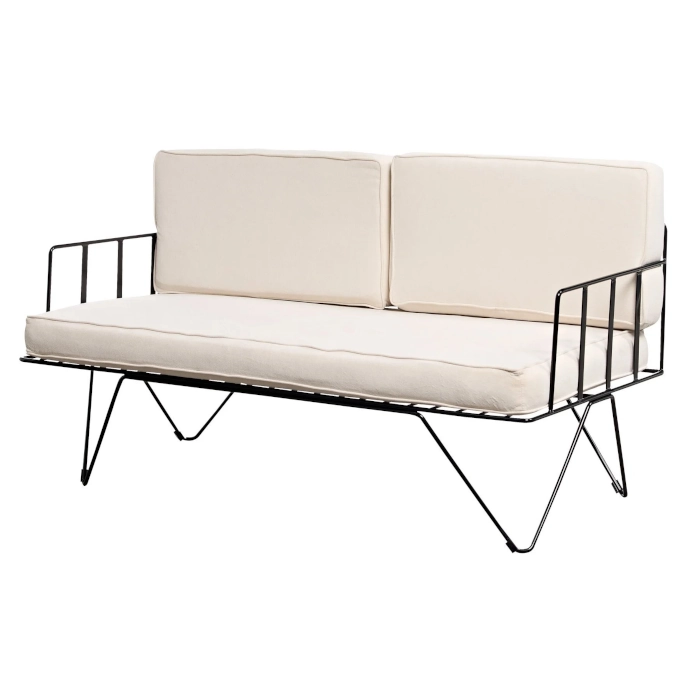 WIRE SOFA - BLACK AND WHITE