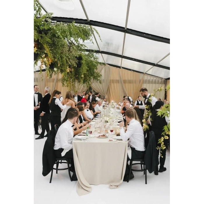 CURVED TABLECLOTH - BISCUIT - Image 6