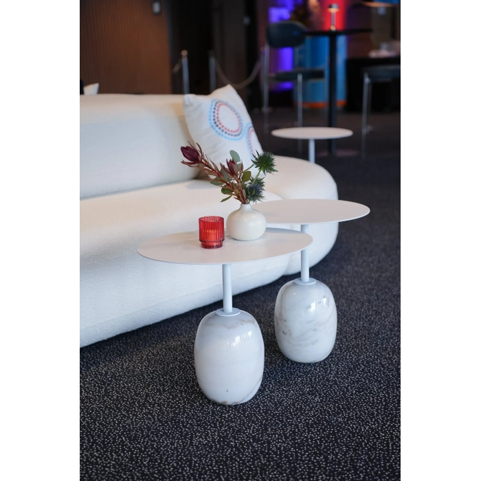 LUNA SMALL COFFEE TABLE - WHITE - Image 5