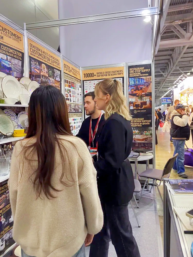 Introducing tableware to customers