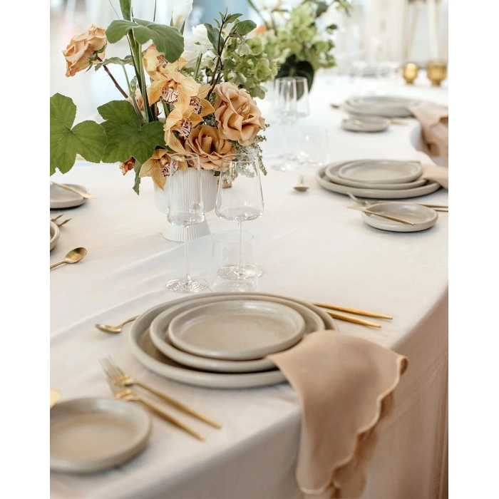 SCALLOPED EDGE NAPKIN - TERRACOTTA - Image 4