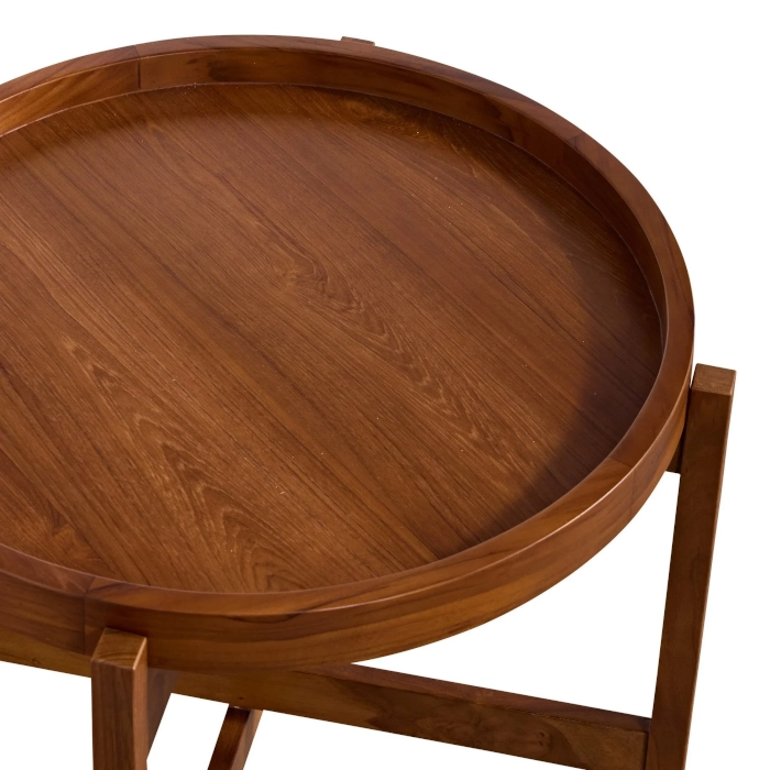 TEAK SIDE TABLE - NATURAL - Image 2