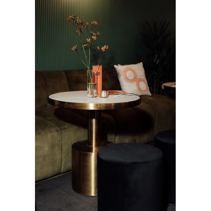 TRIBECA CAFE TABLE - BRASS - Image 2