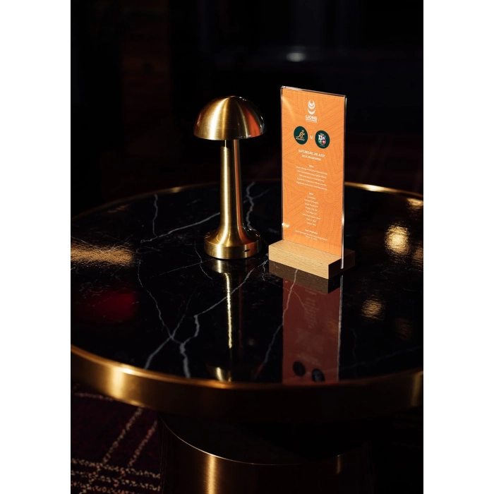 TRIBECA CAFE TABLE - BRASS - Image 3