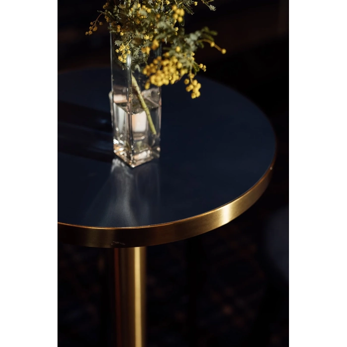 TRIBECA CAFE TABLE - BRASS - Image 4