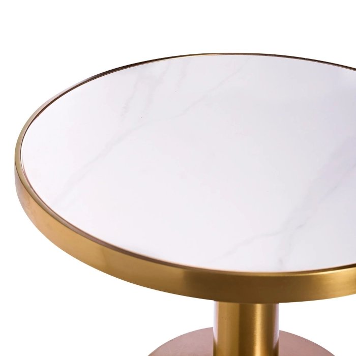 TRIBECA CAFE TABLE - BRASS - Image 7