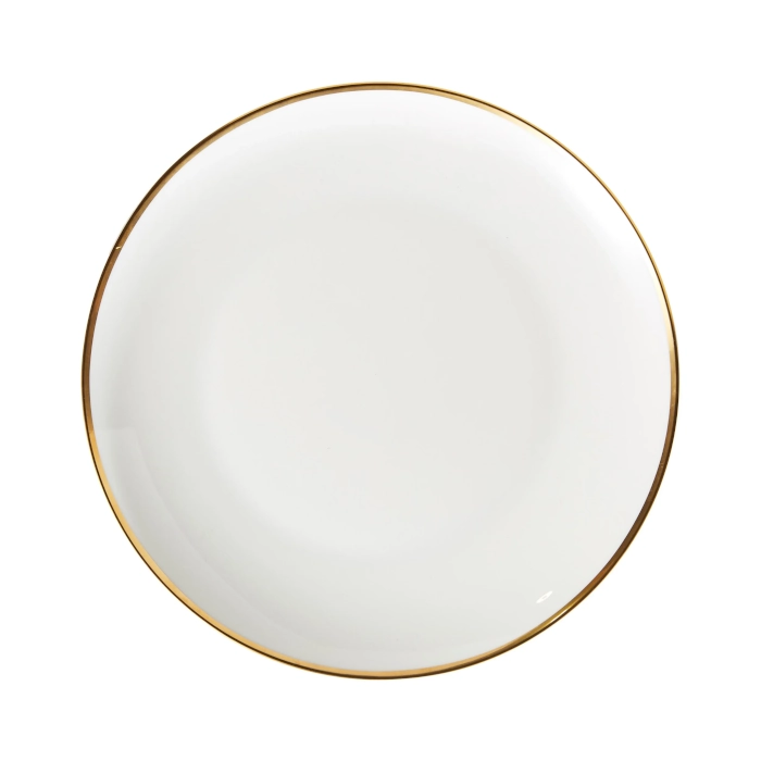 WHITE RIM PLATE - WHITE AND GOLD - Image 10
