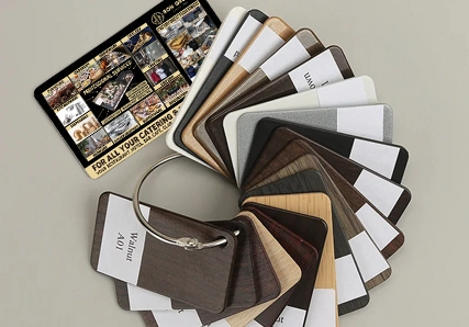 Wood Finish and Material Color Swatches for Custom Furniture