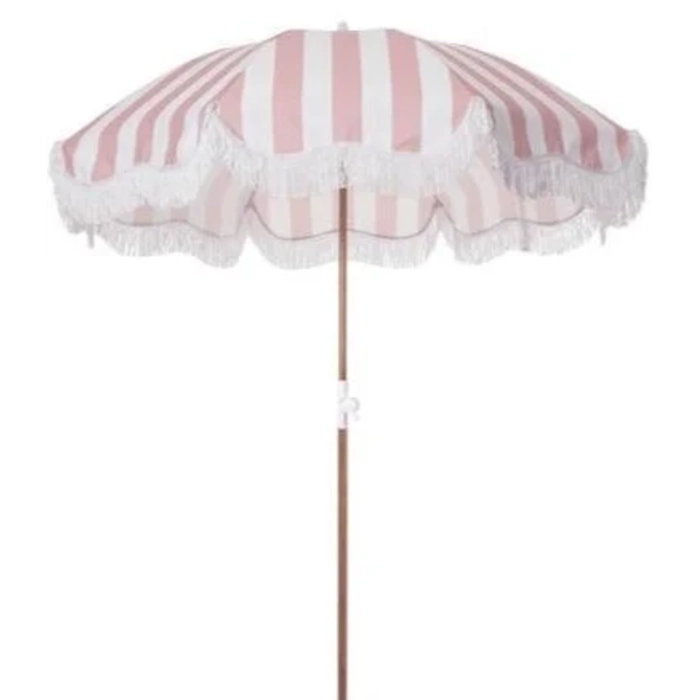 PATIO UMBRELLA - PINK STRIPED - Image 2